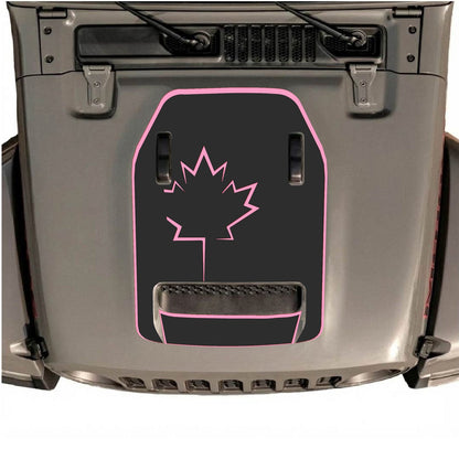 CarCode hood decal for Jeep Wrangler JL/JLU Rubicon 392 and JT Gladiator Mojave 2020-2026, stylish vinyl decal on vehicle hood