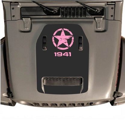 Autocollant de capot CarCode pour Jeep Wrangler JL/JLU Rubicon 392 et Gladiator Mojave 2020-2026, design élégant sur le capot du véhicule