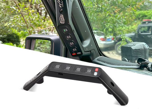 4X4Wavers Grab Handle 6 Gang Switch Panel - Jeep Wrangler JK/JKU 2007-2018 - 4X4 WAVERS