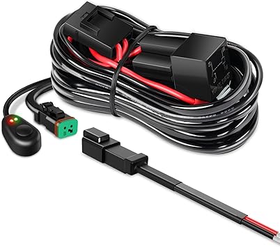 4X4Wavers 14AWG DT Connector Wiring Harness Kit Led Light Bar - Universal - 4X4 WAVERS
