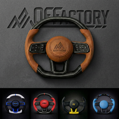 OFFactory Custom Premium Performance Steering Wheel - Jeep Wrangler & Gladiator JL/JLU/4XE/JT 2018+