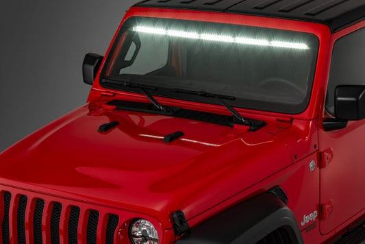 4X4WAVERS Multicolor Windshield Driving Interior Light Bar - DUSN Design - Jeep Wrangler JL/JLU/4XE/JT 2018+ (doesn't fit cars with ACC) - 4X4 WAVERS