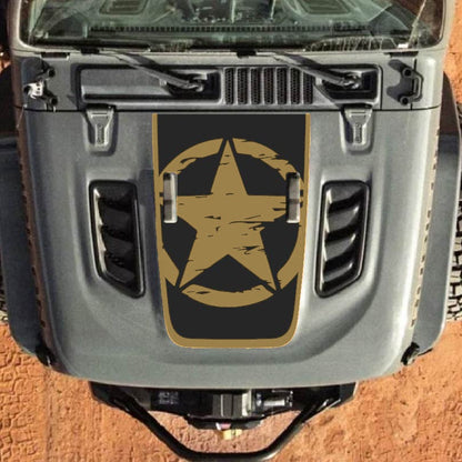 Hood Decal for Jeep Wrangler JL JLU Gladiator JT Rubicon Hood 2018+ Style #27