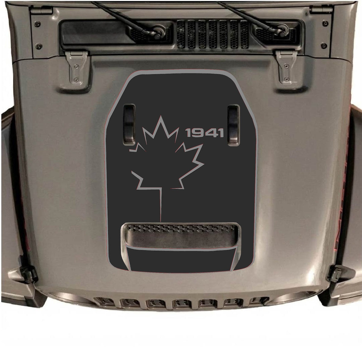 CarCode autocollant de capot pour Jeep Wrangler JL/JLU Rubicon 392 et JT Gladiator Mojave 2020-2026, accessoire véhicule élégant et distinctif.