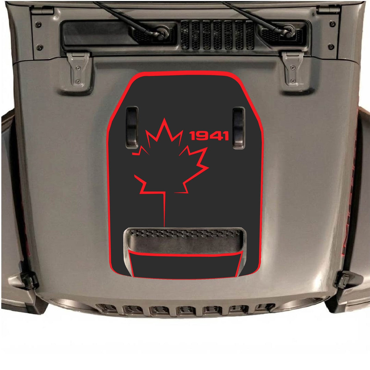 Autocollant de capot CarCode pour Jeep Wrangler JL/JLU Rubicon 392 et JT Gladiator Mojave 2020-2026, design élégant sur le capot du véhicule