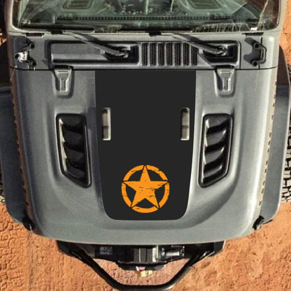 Hood Decal for Jeep Wrangler JL JLU Gladiator JT Rubicon Hood 2018+ Style #11