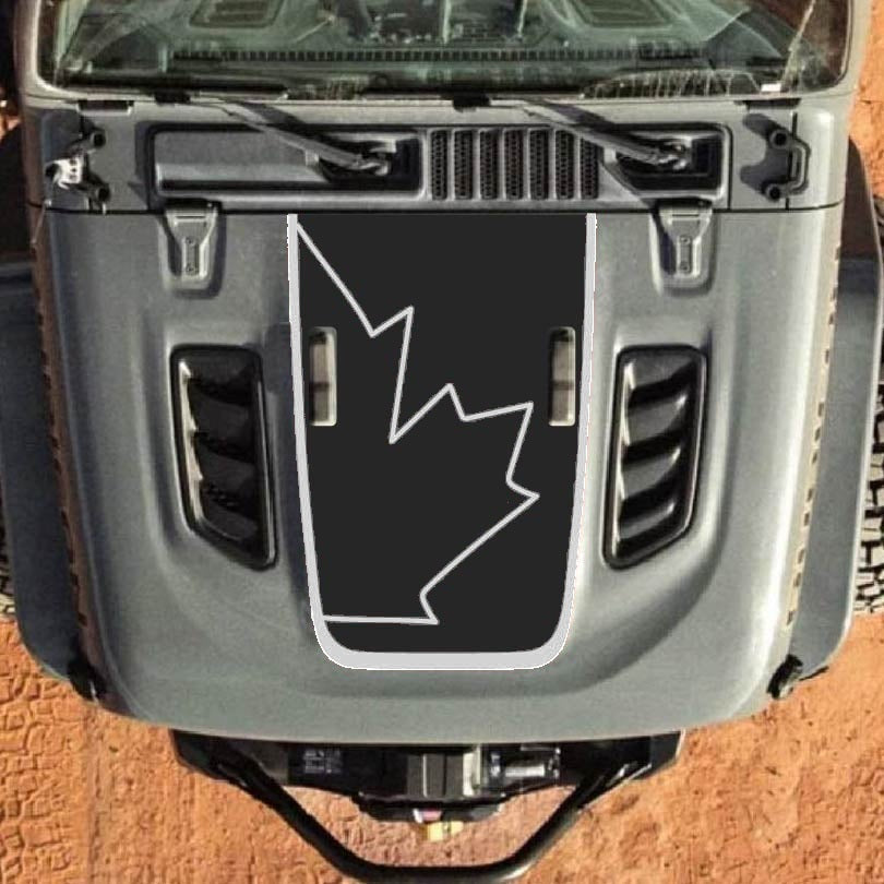Hood Decal for Jeep Wrangler JL JLU Gladiator JT Rubicon Hood 2018+ Style #34