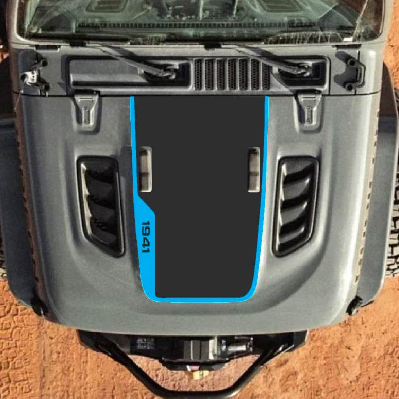 Hood Decal for Jeep Wrangler JL JLU Gladiator JT Rubicon Hood 2018+ Style #37