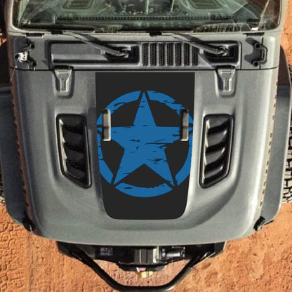Hood Decal for Jeep Wrangler JL JLU Gladiator JT Rubicon Hood 2018+ Style #24