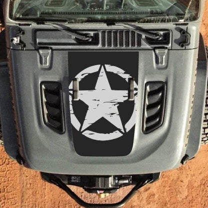 Hood Decal for Jeep Wrangler JL JLU Gladiator JT Rubicon Hood 2018+ Style #24