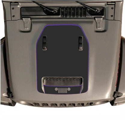 CarCode hood decal for Jeep Wrangler JL/JLU Rubicon 392 and JT Gladiator Mojave 2020-2026, stylish and custom vehicle accessory