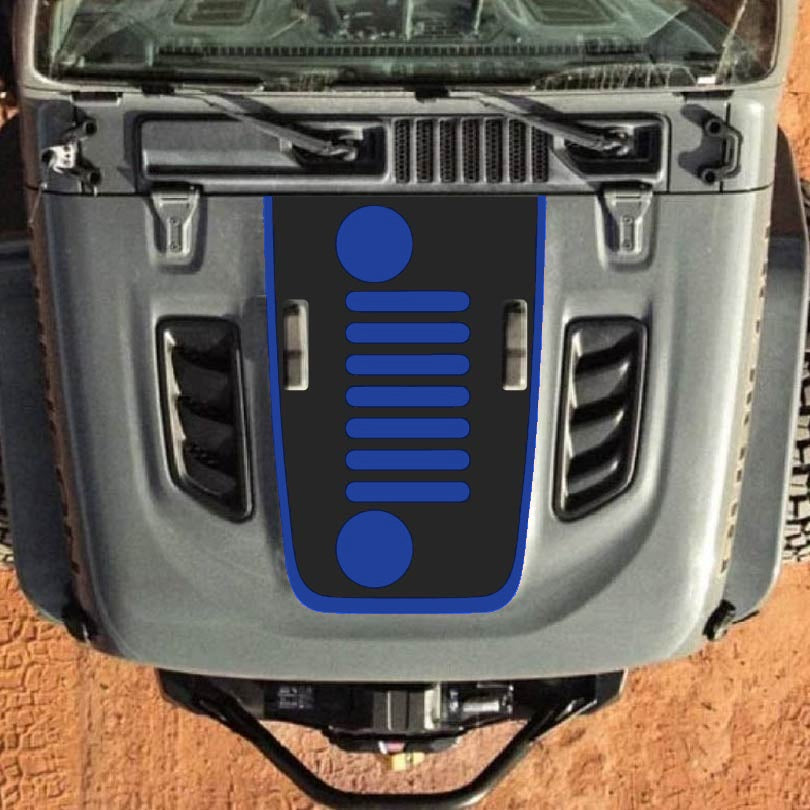 Hood Decal for Jeep Wrangler JL JLU Gladiator JT Rubicon Hood 2018+ Style #54
