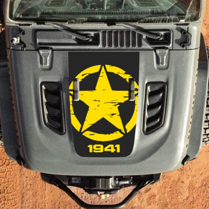 Hood Decal for Jeep Wrangler JL JLU Gladiator JT Rubicon Hood 2018+ Style #29