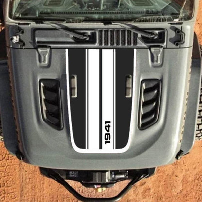 Hood Decal for Jeep Wrangler JL JLU Gladiator JT Rubicon Hood 2018+ Style #61