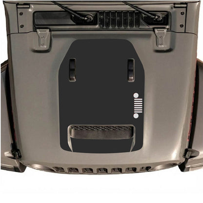 CarCode hood decal for Jeep Wrangler JL/JLU Rubicon 392 and JT Gladiator Mojave, style #58, featuring bold graphic design.