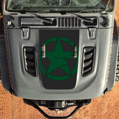 Hood Decal for Jeep Wrangler JL JLU Gladiator JT Rubicon Hood 2018+ Style #24