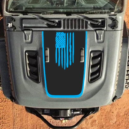 Hood Decal for Jeep Wrangler JL JLU Gladiator JT Rubicon Hood 2018+ Style #30