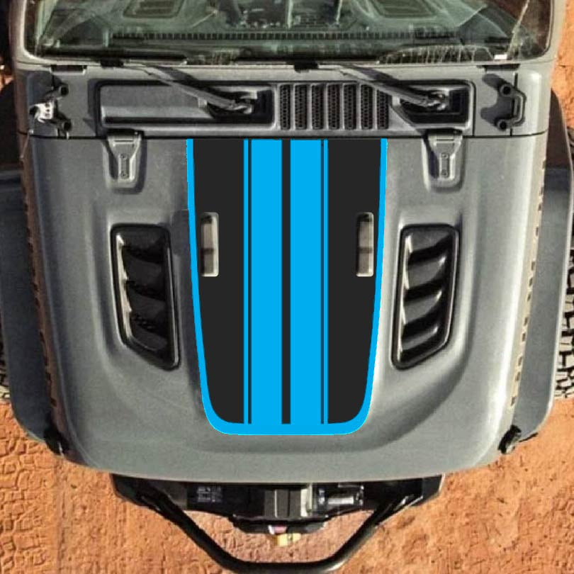 Hood Decal for Jeep Wrangler JL JLU Gladiator JT Rubicon Hood 2018+ Style #60