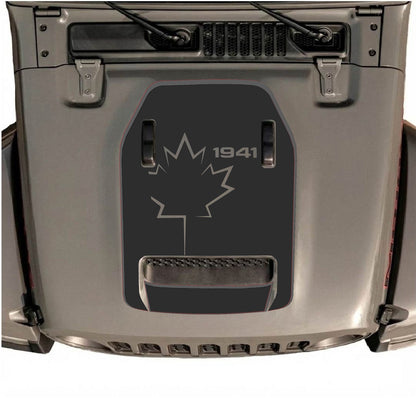 CarCode hood decal for Jeep Wrangler JL/JLU Rubicon 392 and JT Gladiator Mojave, style #79, featuring bold graphic design.