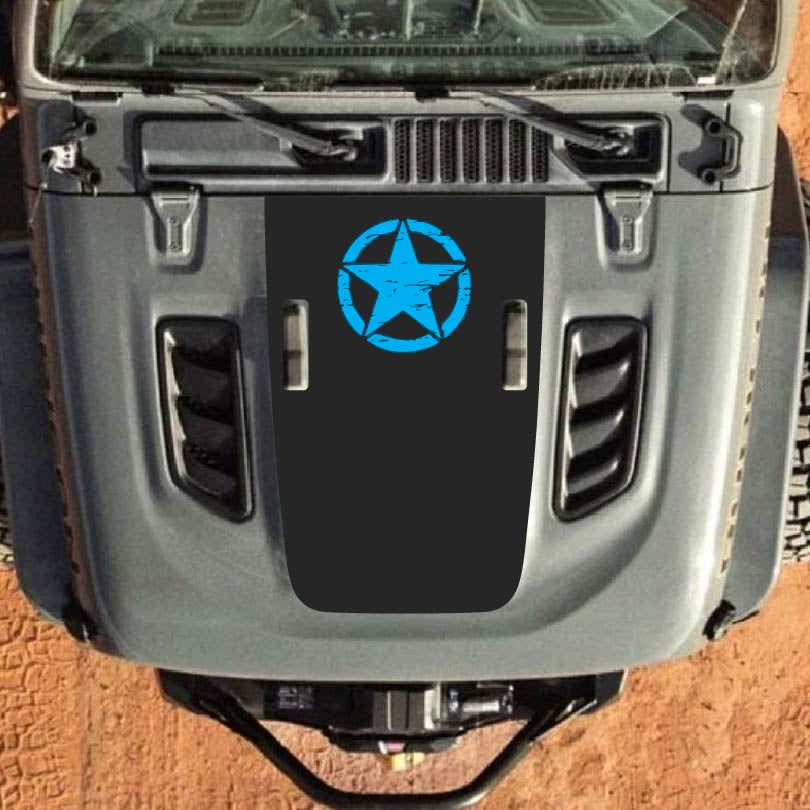 Hood Decal for Jeep Wrangler JL JLU Gladiator JT Rubicon Hood 2018+ Style #18