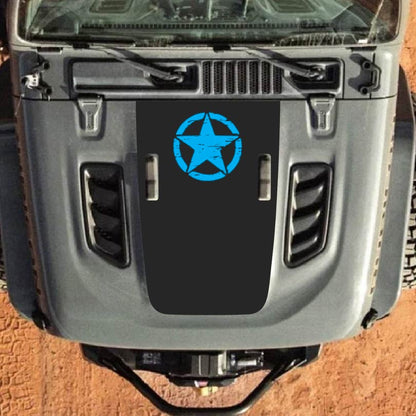 Hood Decal for Jeep Wrangler JL JLU Gladiator JT Rubicon Hood 2018+ Style #18