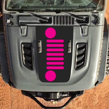 Hood Decal for Jeep Wrangler JL JLU Gladiator JT Rubicon Hood 2018+ Style #62