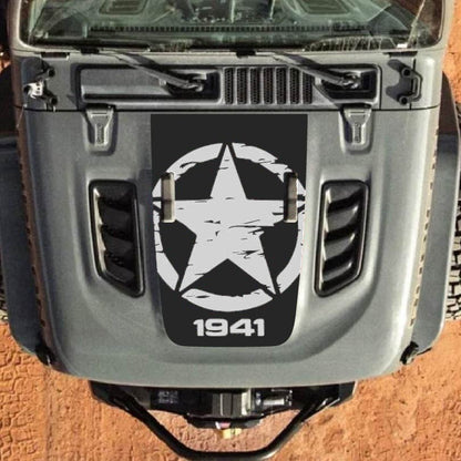 Hood Decal for Jeep Wrangler JL JLU Gladiator JT Rubicon Hood 2018+ Style #29