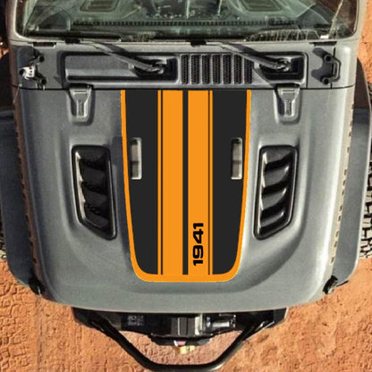 Hood Decal for Jeep Wrangler JL JLU Gladiator JT Rubicon Hood 2018+ Style #61