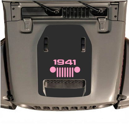 CarCode hood decal for Jeep Wrangler JL/JLU Rubicon 392 and JT Gladiator Mojave 2020-2026, stylish design on vehicle hood