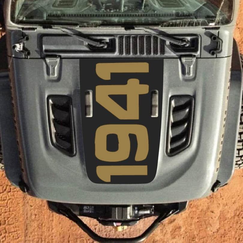 Hood Decal for Jeep Wrangler JL JLU Gladiator JT Rubicon Hood 2018+ Style #63