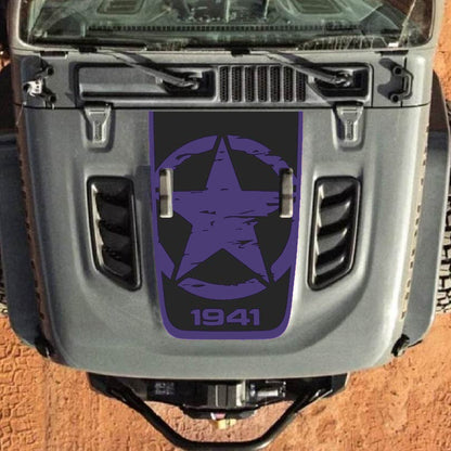 Hood Decal for Jeep Wrangler JL JLU Gladiator JT Rubicon Hood 2018+ Style #31