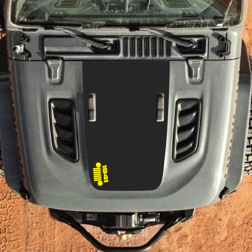 Hood Decal for Jeep Wrangler JL JLU Gladiator JT Rubicon Hood 2018+ Style #07