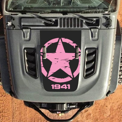 Hood Decal for Jeep Wrangler JL JLU Gladiator JT Rubicon Hood 2018+ Style #29