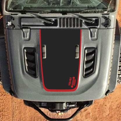 Hood Decal for Jeep Wrangler JL JLU Gladiator JT Rubicon Hood 2018+ Style #02
