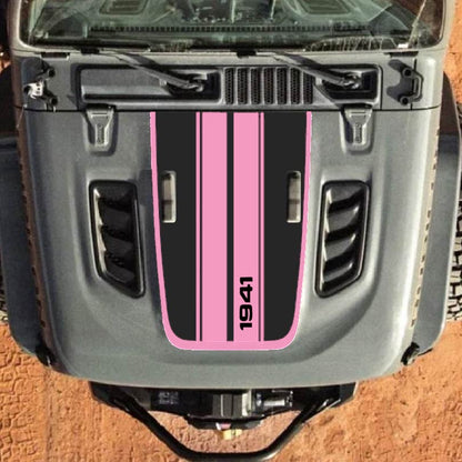 Hood Decal for Jeep Wrangler JL JLU Gladiator JT Rubicon Hood 2018+ Style #61
