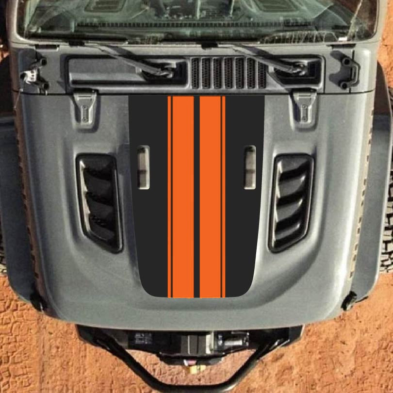 Hood Decal for Jeep Wrangler JL JLU Gladiator JT Rubicon Hood 2018+ Style #49