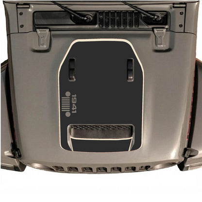 CarCode hood decal for Jeep Wrangler JL/JLU Rubicon 392 and JT Gladiator Mojave, style #94, shown on vehicle hood.
