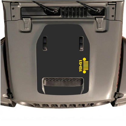 CarCode hood decal for Jeep Wrangler JL/JLU Rubicon 392 and JT Gladiator Mojave, style #56, featuring bold graphic design.