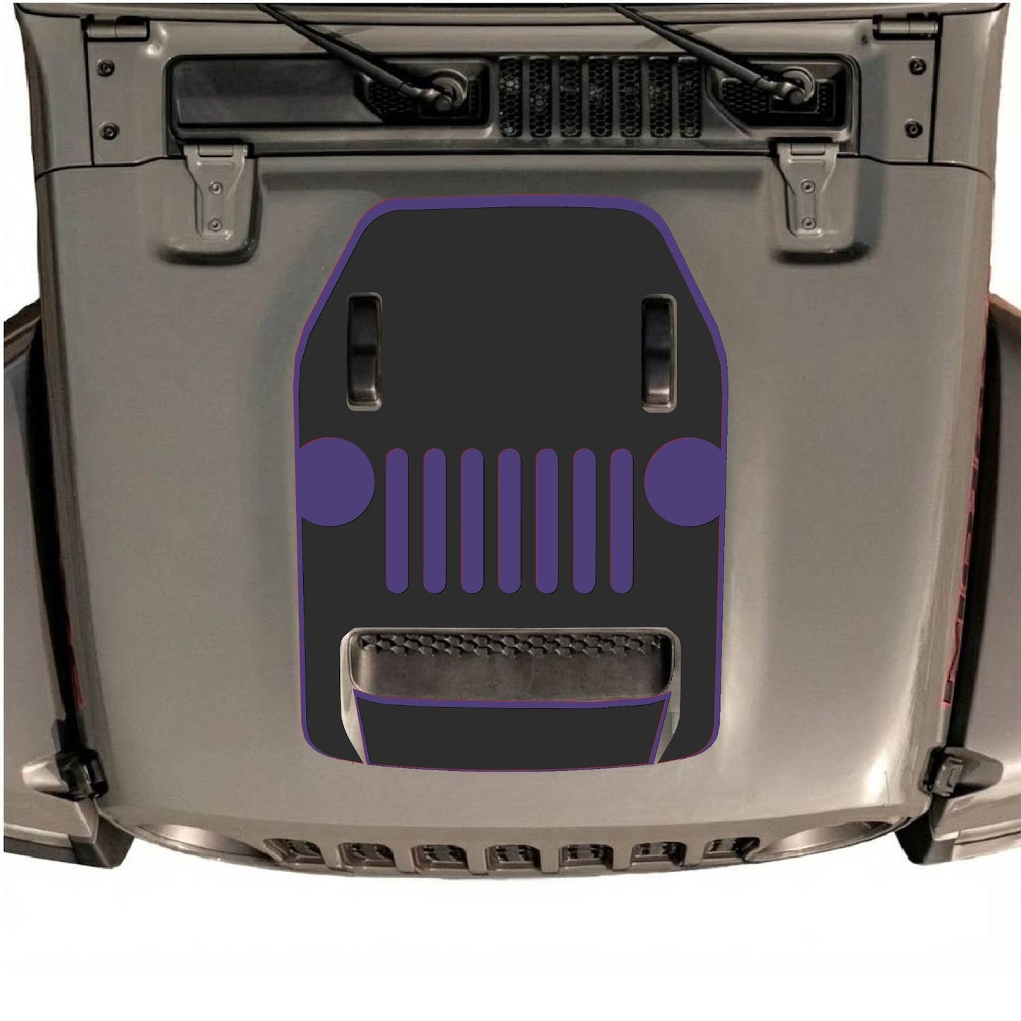 CarCode hood decal for Jeep Wrangler JL/JLU Rubicon 392 and JT Gladiator Mojave, stylish design for 2020-2026 models