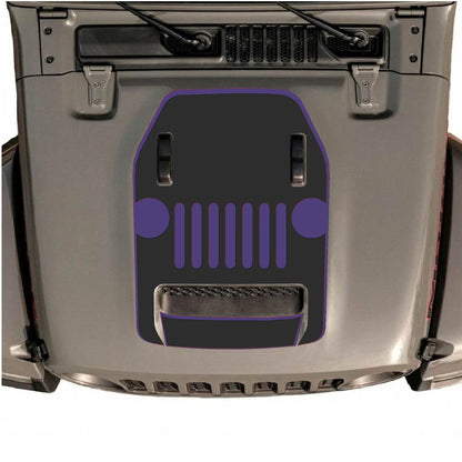 CarCode hood decal for Jeep Wrangler JL/JLU Rubicon 392 and JT Gladiator Mojave, stylish design for 2020-2026 models