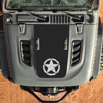 Hood Decal for Jeep Wrangler JL JLU Gladiator JT Rubicon Hood 2018+ Style #11