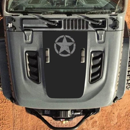 Hood Decal for Jeep Wrangler JL JLU Gladiator JT Rubicon Hood 2018+ Style #18