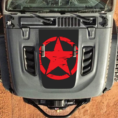 Hood Decal for Jeep Wrangler JL JLU Gladiator JT Rubicon Hood 2018+ Style #24