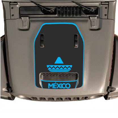 CarCode Jeep Wrangler JL/JLU Rubicon 392 Hood Decal in Style #15, featuring bold graphic design on the vehicle's hood.