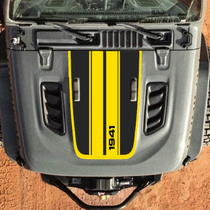 Hood Decal for Jeep Wrangler JL JLU Gladiator JT Rubicon Hood 2018+ Style #61