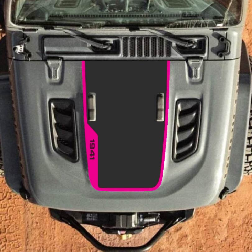 Hood Decal for Jeep Wrangler JL JLU Gladiator JT Rubicon Hood 2018+ Style #37