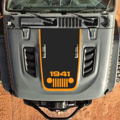 Hood Decal for Jeep Wrangler JL JLU Gladiator JT Rubicon Hood 2018+ Style #14