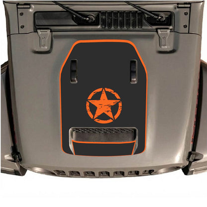 CarCode hood decal for Jeep Wrangler JL/JLU Rubicon 392 and JT Gladiator Mojave 2020-2026, stylish vehicle decal design
