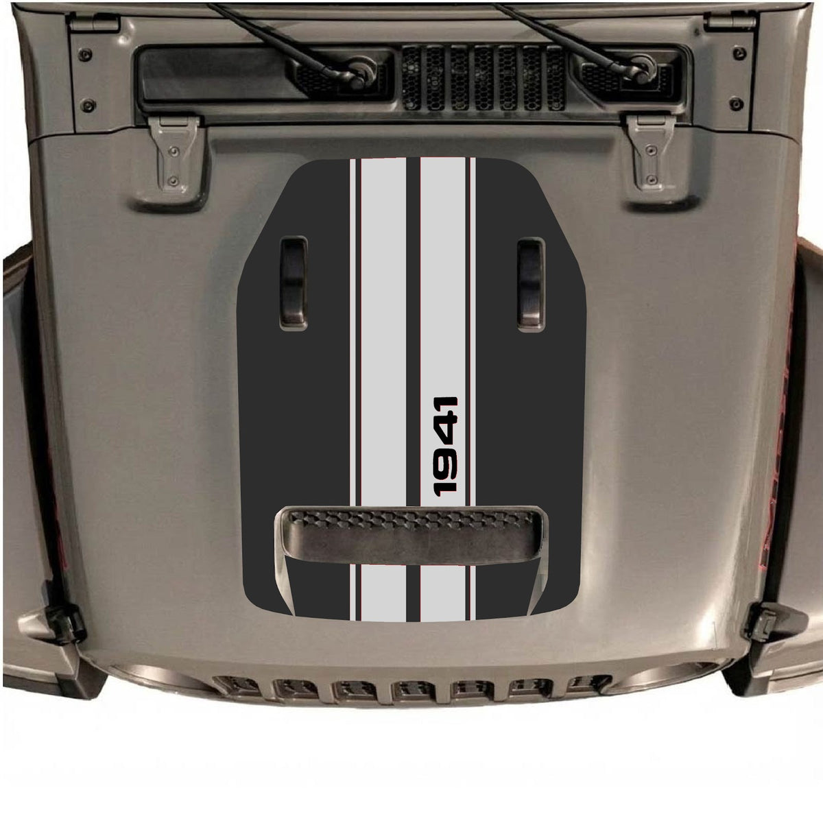 CarCode autocollant de capot pour Jeep Wrangler JL/JLU Rubicon 392 et JT Gladiator Mojave 2020-2026, design élégant sur le capot du véhicule