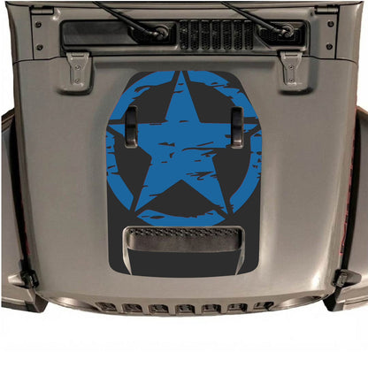 CarCode hood decal for Jeep Wrangler JL/JLU Rubicon 392 and JT Gladiator Mojave, style #36, featuring bold design on vehicle hood